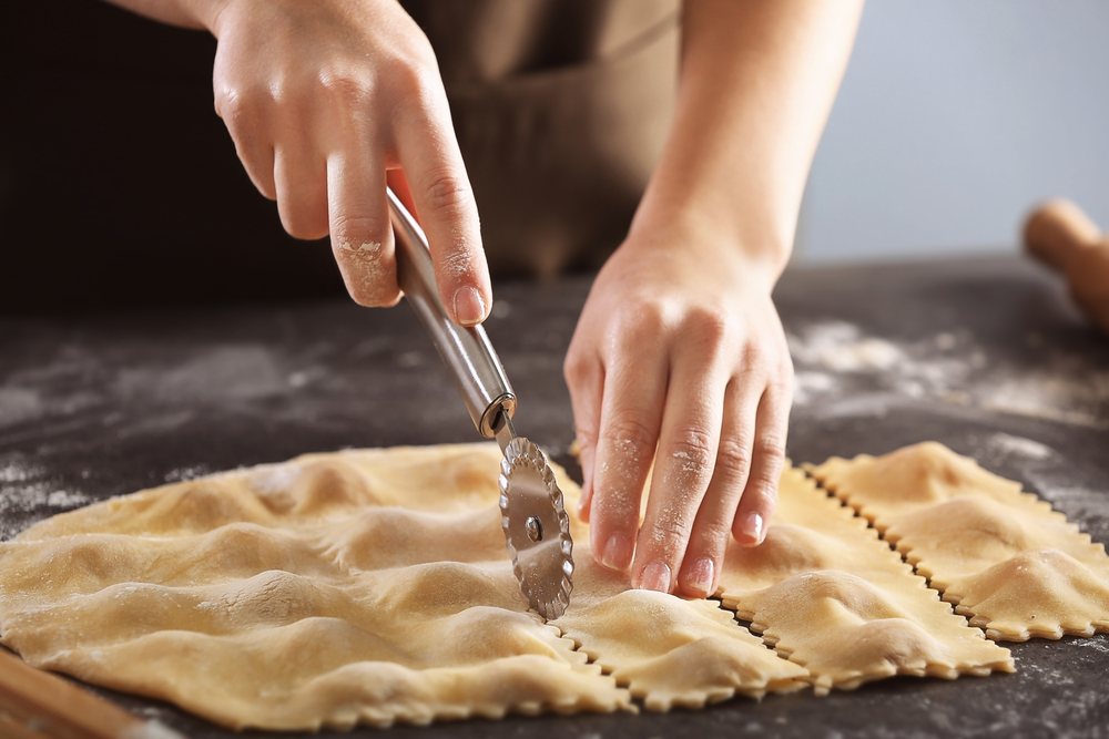 selbstgemachte ravioli