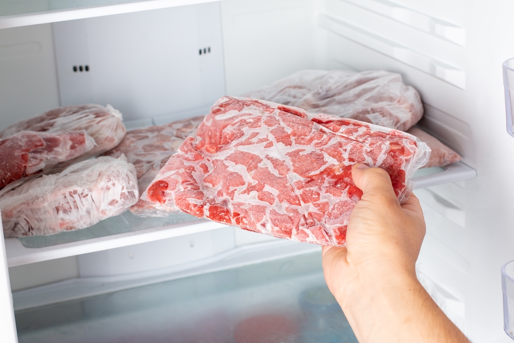 fleisch im gefrierfach