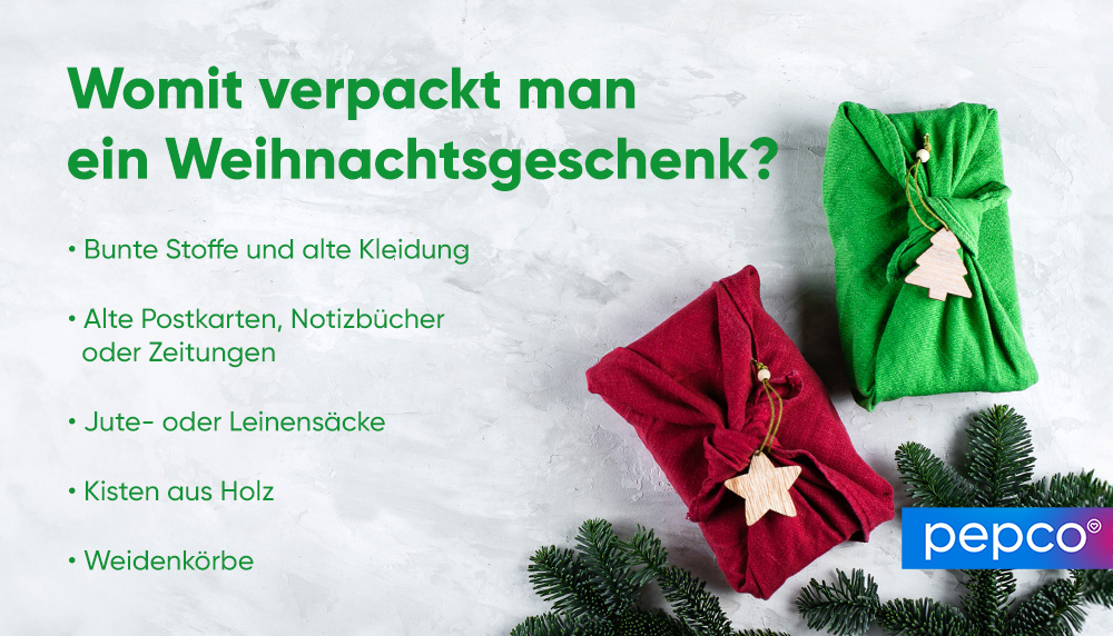 Pepco-Infografik: So verpackst du ein Weihnachtsgeschenk